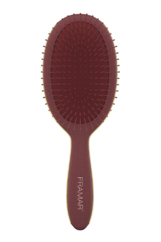 Framar Dark Academia Maroon Detangle Brush